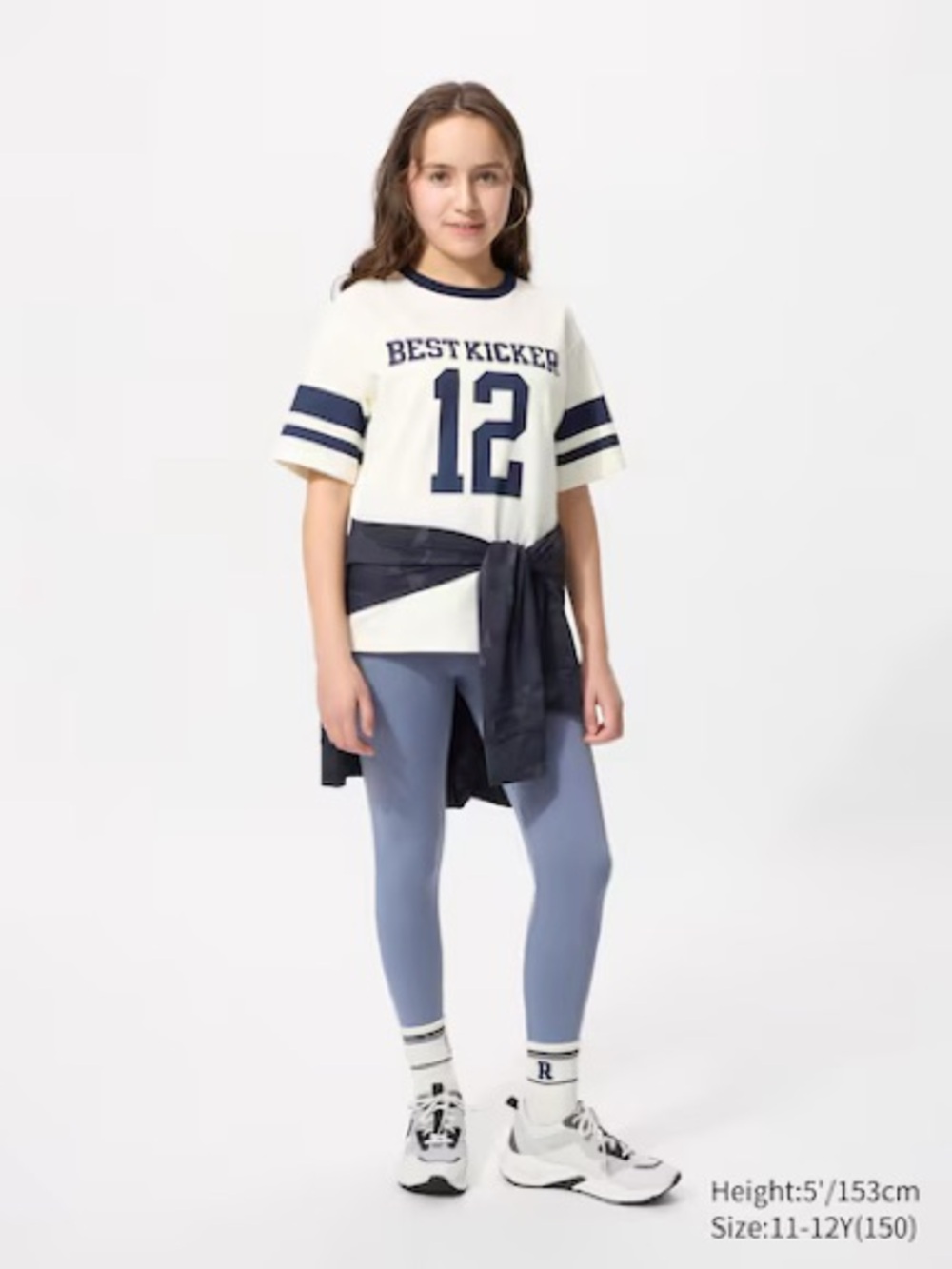 Uniqlo Kids Slate Blue AIRism Leggings